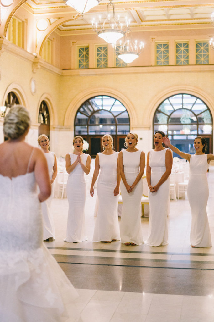 All White Wedding in Minneapolis Minnesota at The Depot