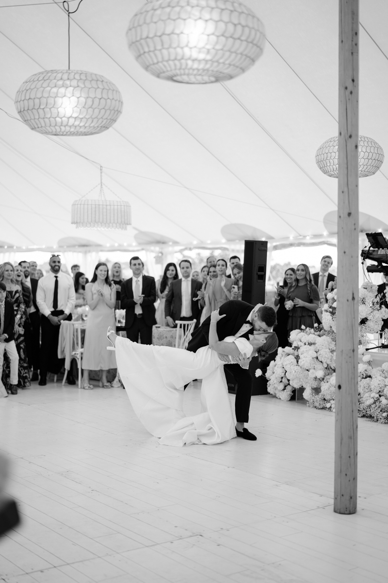 first dance in tent