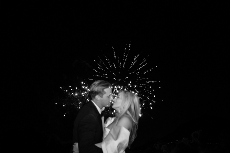 firework show at wedding