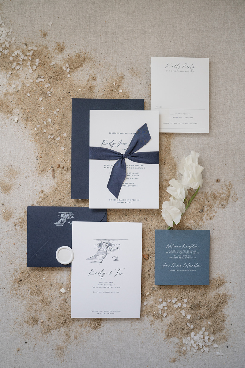 Cape Cod wedding details