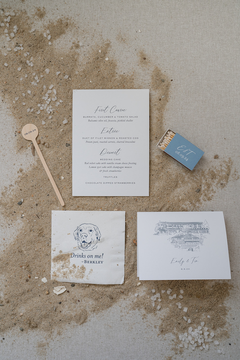 Cape Cod wedding details