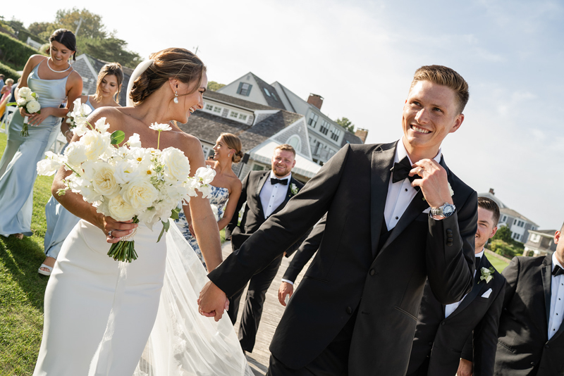 wedding party at Chatham Bars Inn