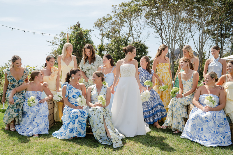 chic cape cod bridal party