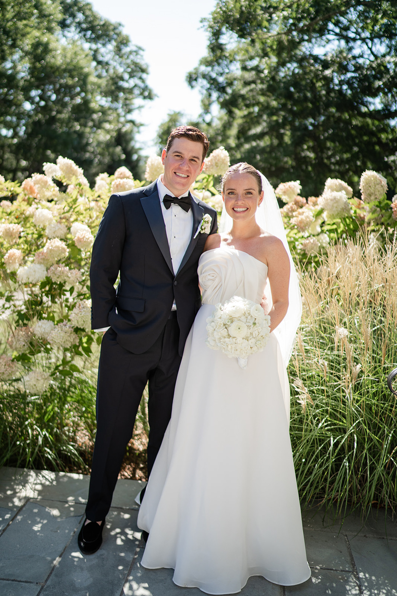 bride and groom after ceremony