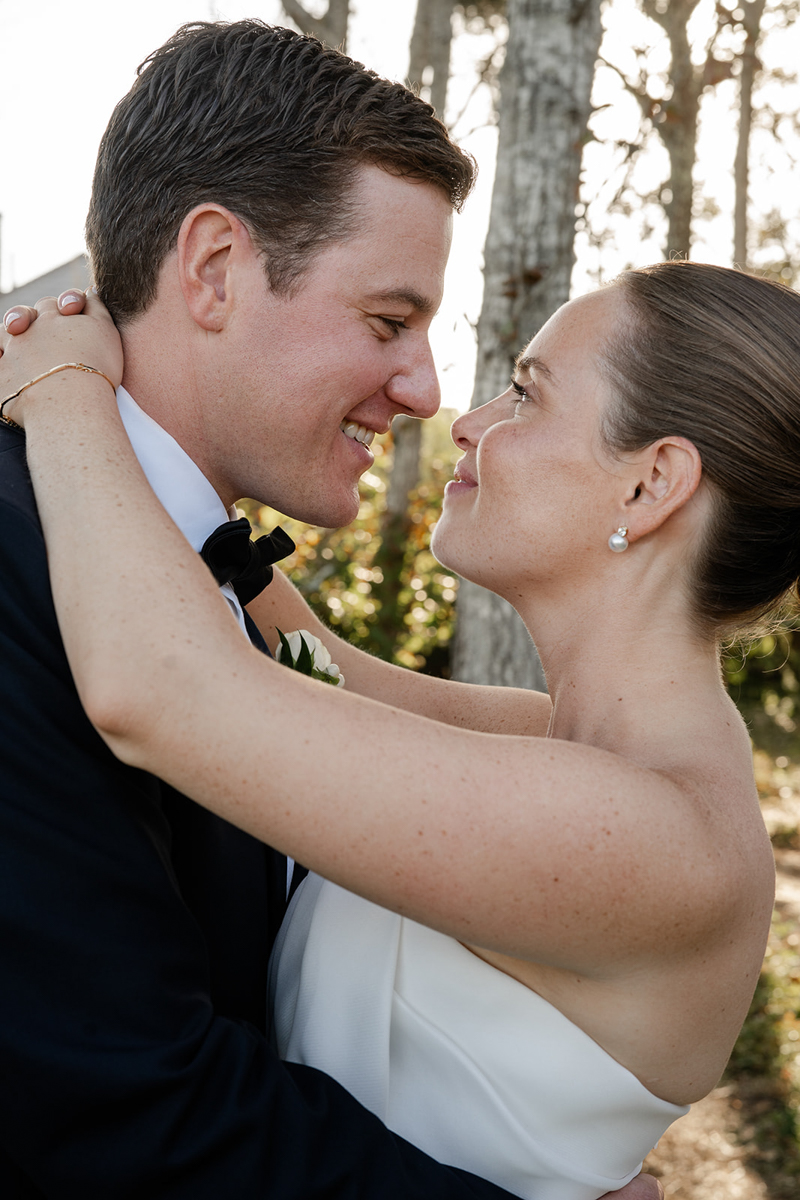 bride and groom portraits at Wianno Club