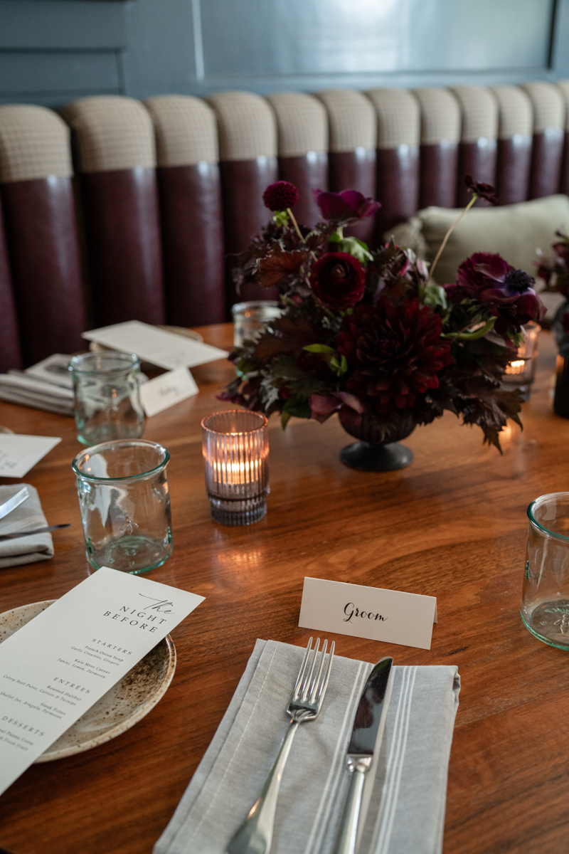 Stoneacre Brasserie rehearsal dinner