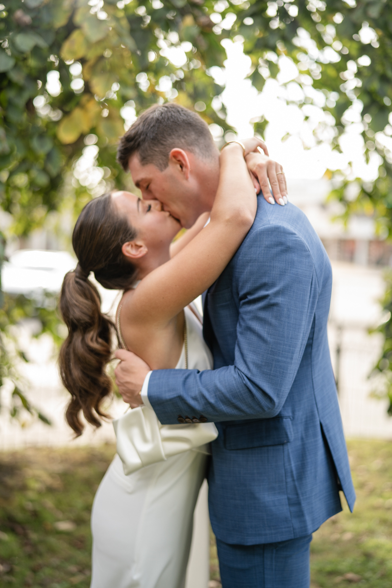 Newport ri bride and groom at rehearsal dinner