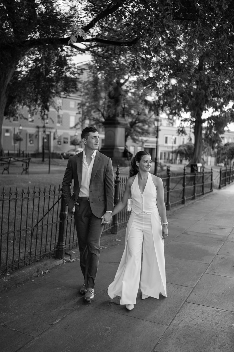 Newport bride and groom at rehearsal 