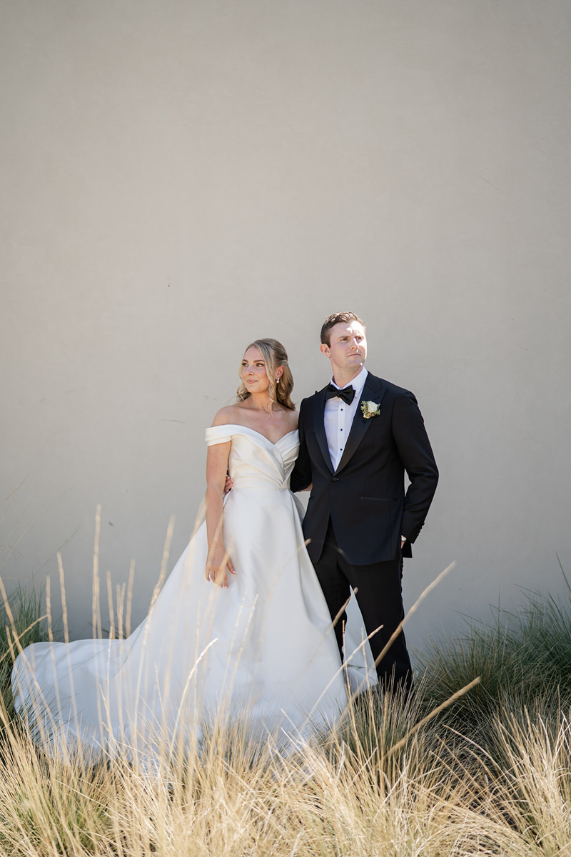 bride and groom at stanly ranch Napa