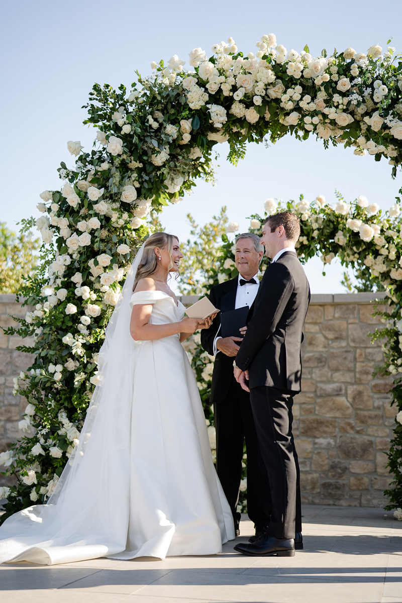 Napa wedding ceremony