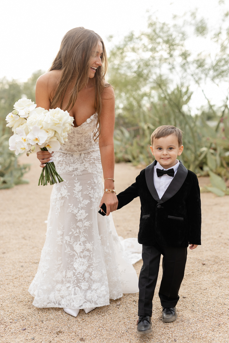 bride with ring bearer