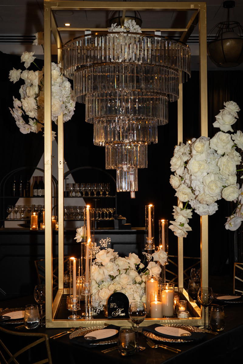 black and candlelit wedding andaz scottsdale