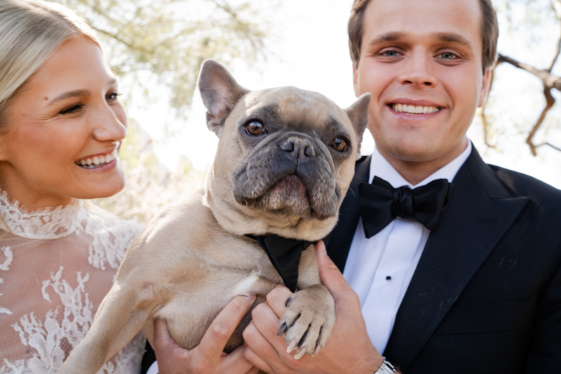 couple with dog