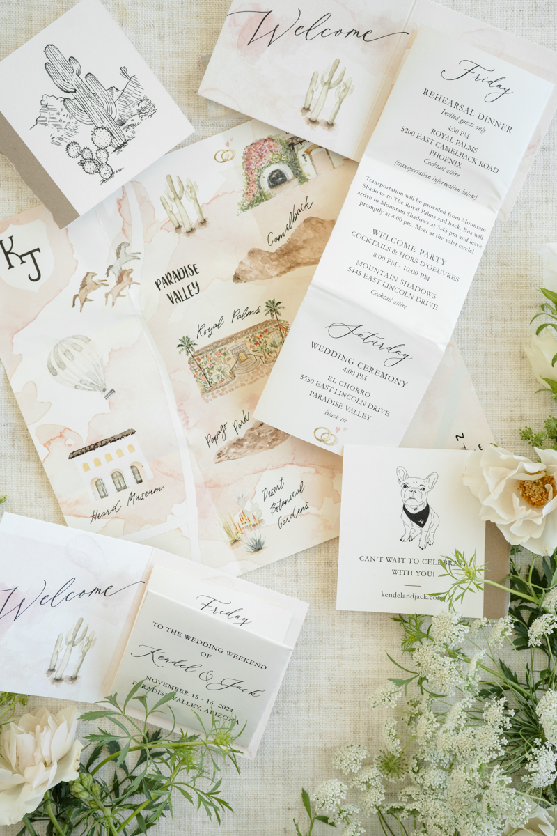 desert wedding invites