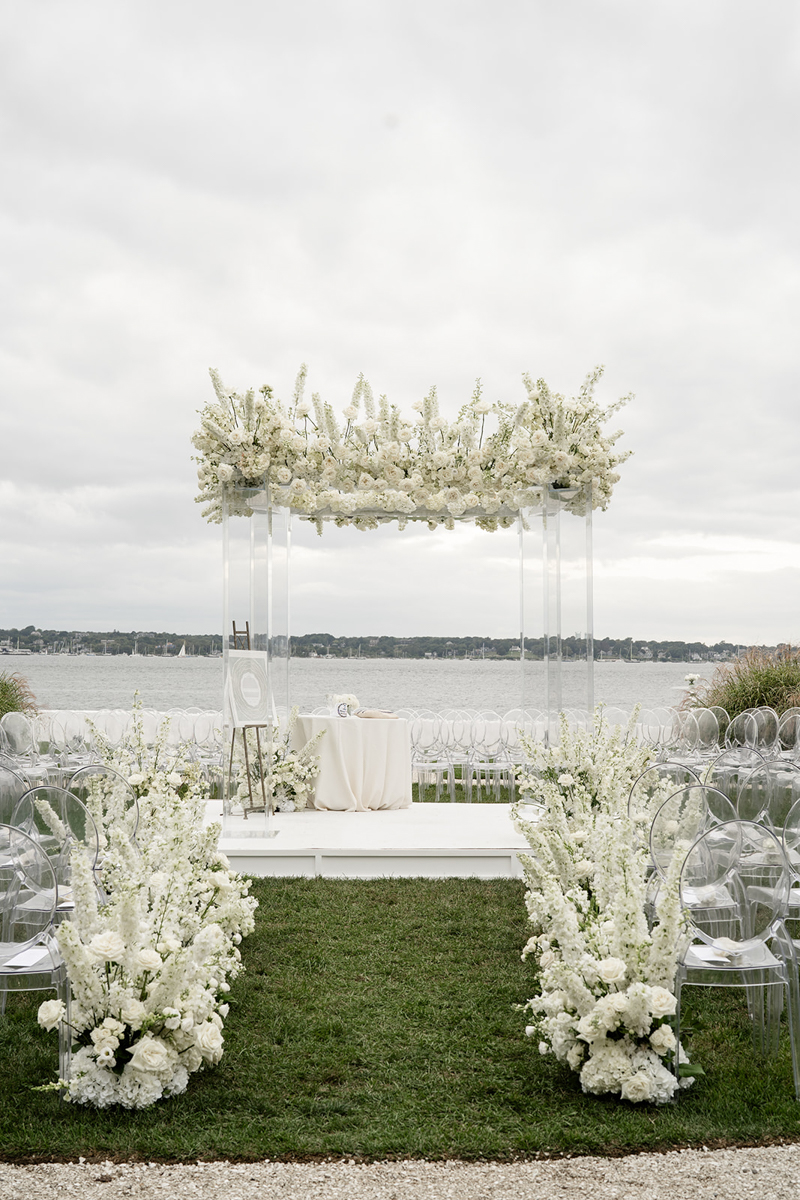 all white jewish ceremony