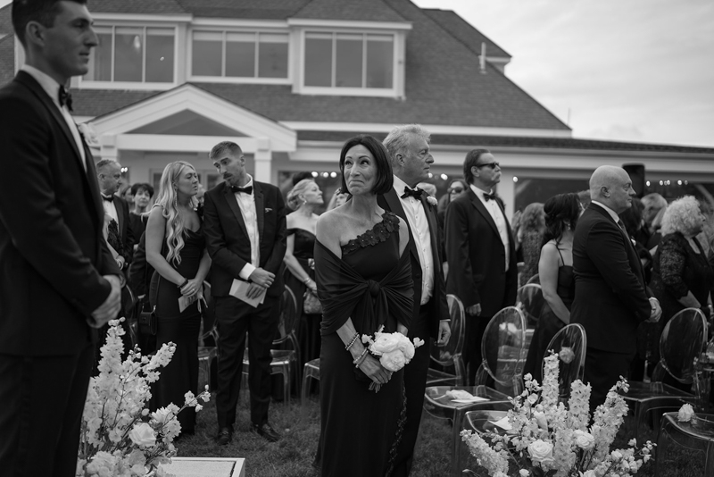 mom looking at groom