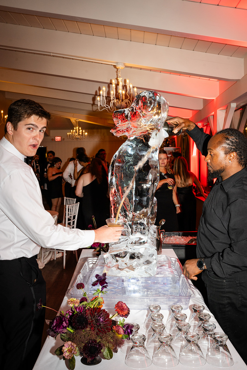 ice luge wedding