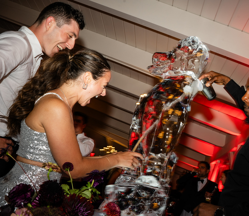 ice luge wedding