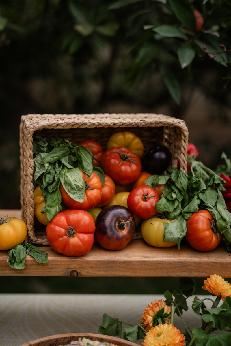 food display at Costa Rican wedding