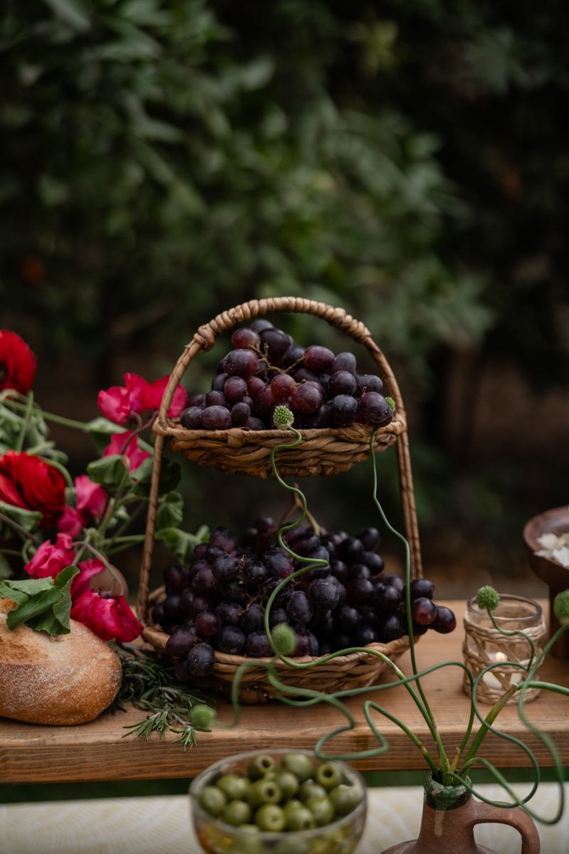 food display at Costa Rican wedding