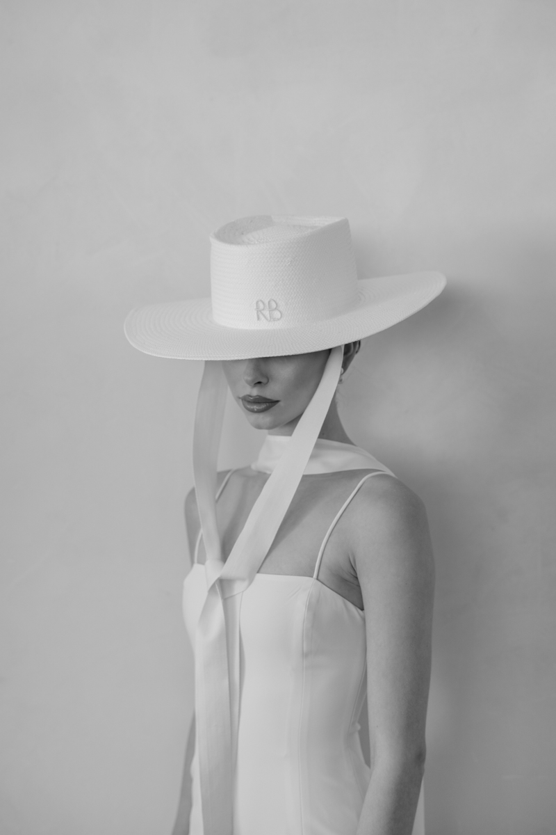 bridal fashion with hat